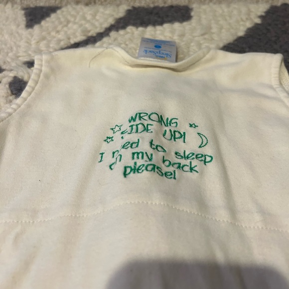 Halo Sleep Sack Zipper with Green Font Size Small Birth to 6 Months 10-18 Months - Picture 5 of 5